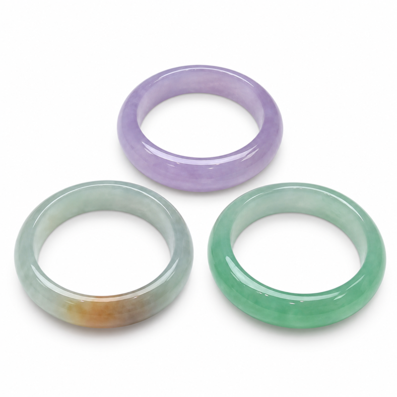 3pcs perfect new arrivals jadeite bangles total $550 for Ann
